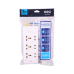 Deli C18339(03) 6 Port Household Power Strip with Surge Protection